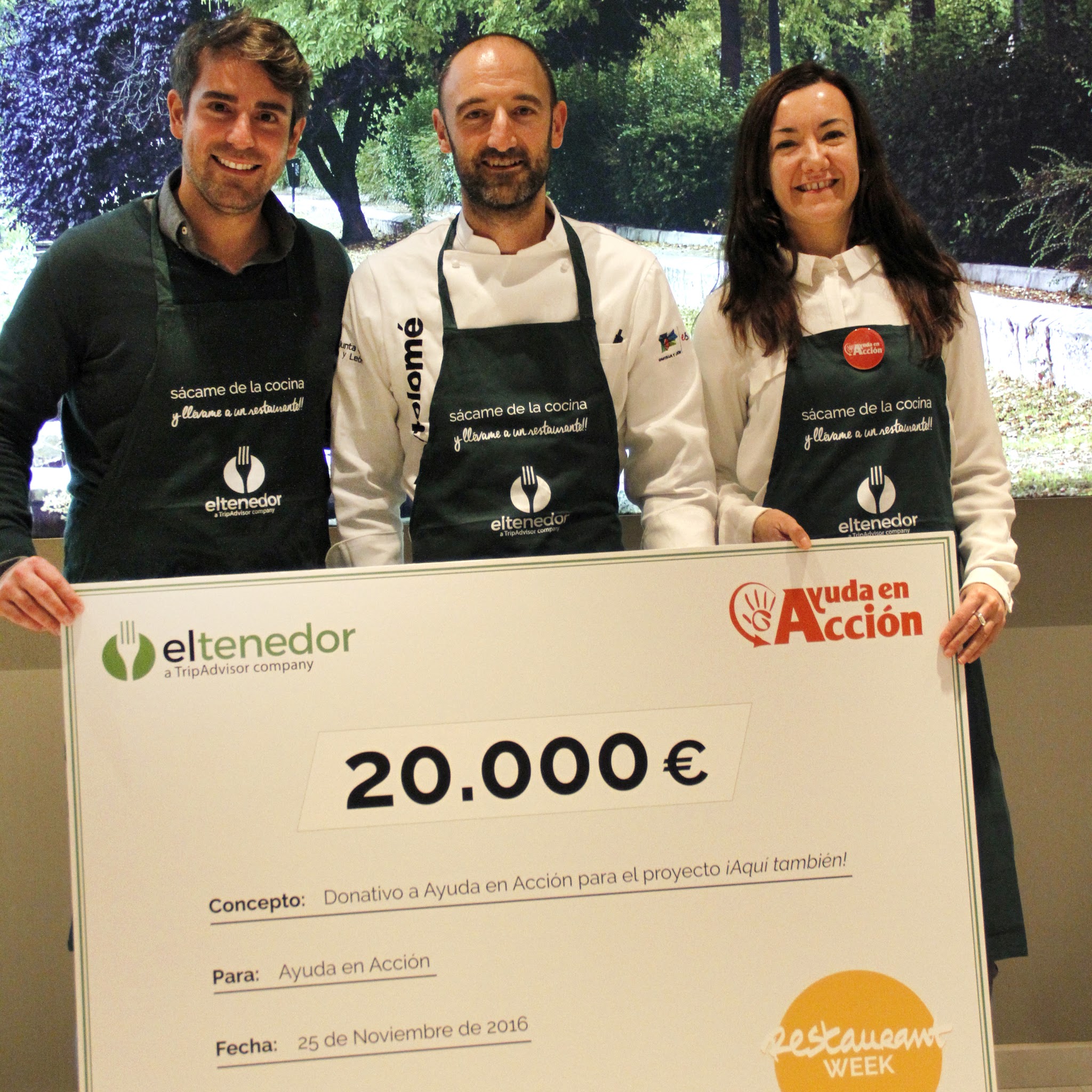 Restaurant Week recauda 20.000€ para Ayuda en Acción