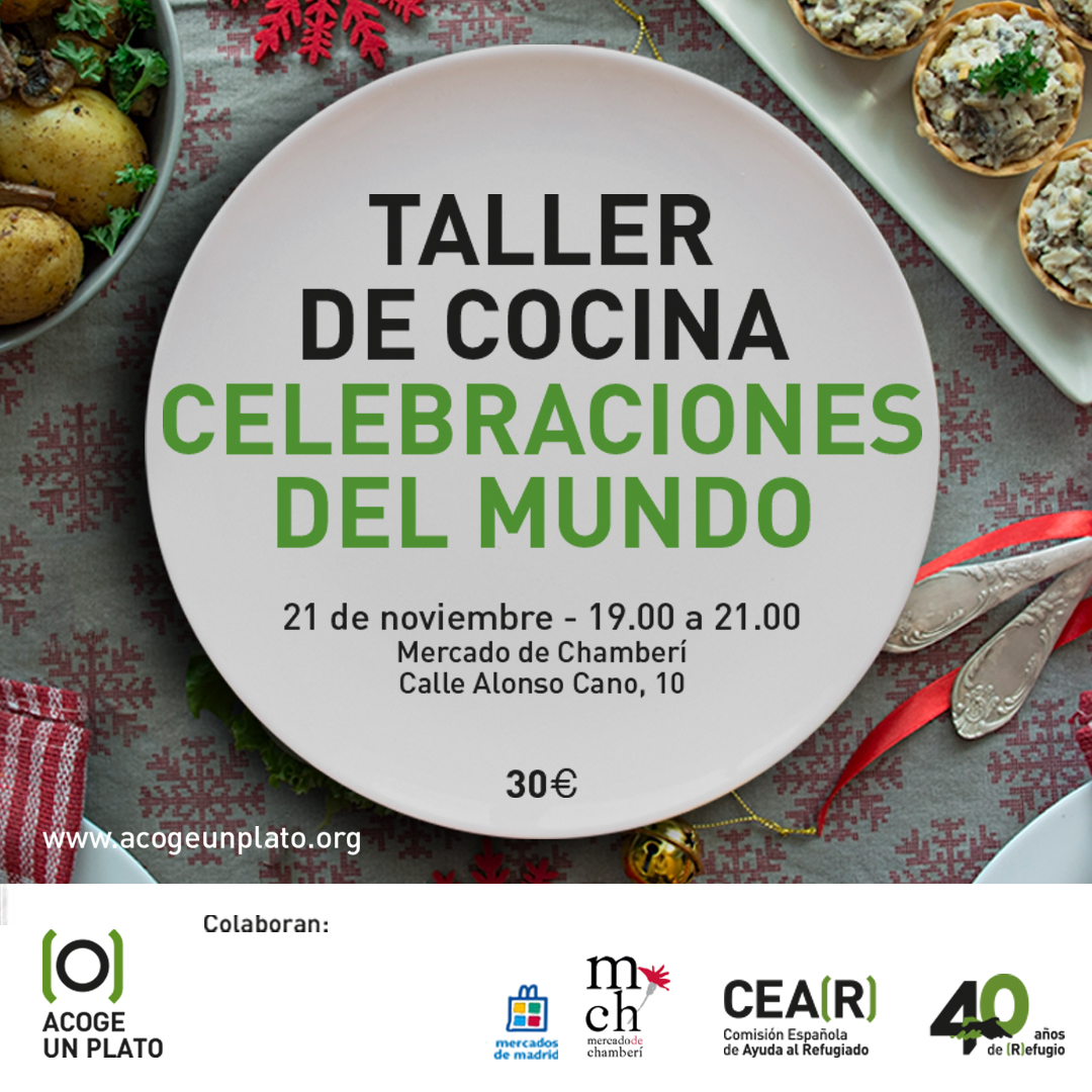 Acoge Un Plato organiza un taller Celebraciones del Mundo en el Mercado Chamberí
