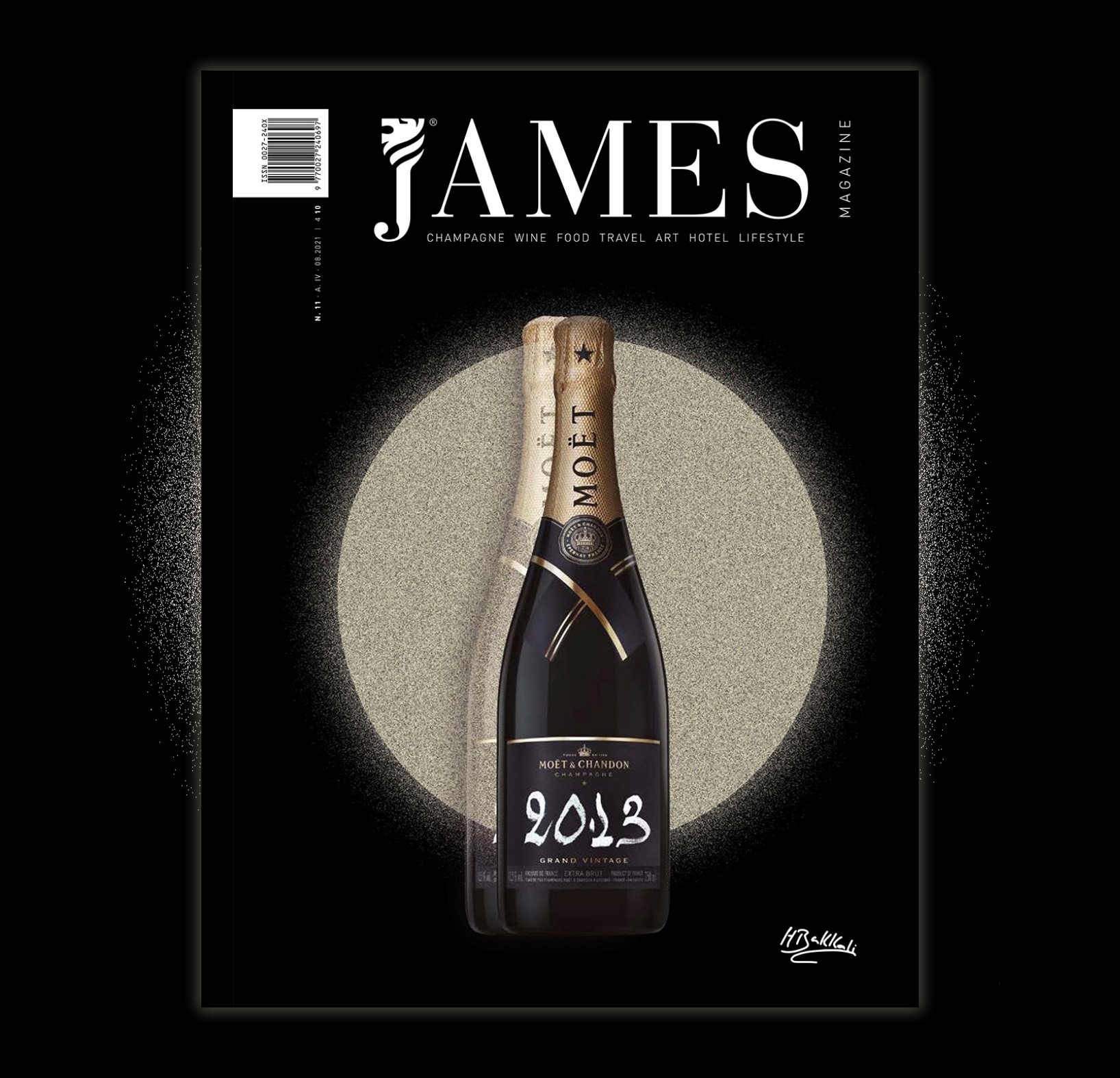 Houda Bakkali firma la portada de Moët & Chandon para James Magazine