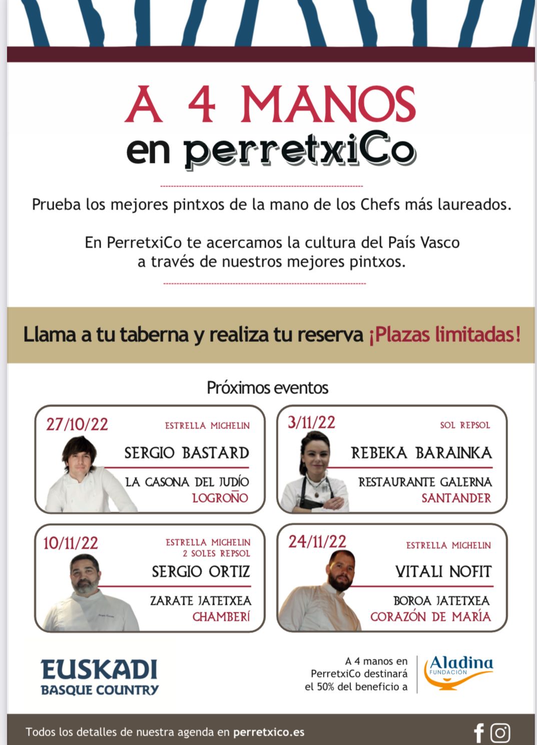 Aterriza en Madrid el evento foodie A 4 manos, Pintxos vascos con Estrella Michelin