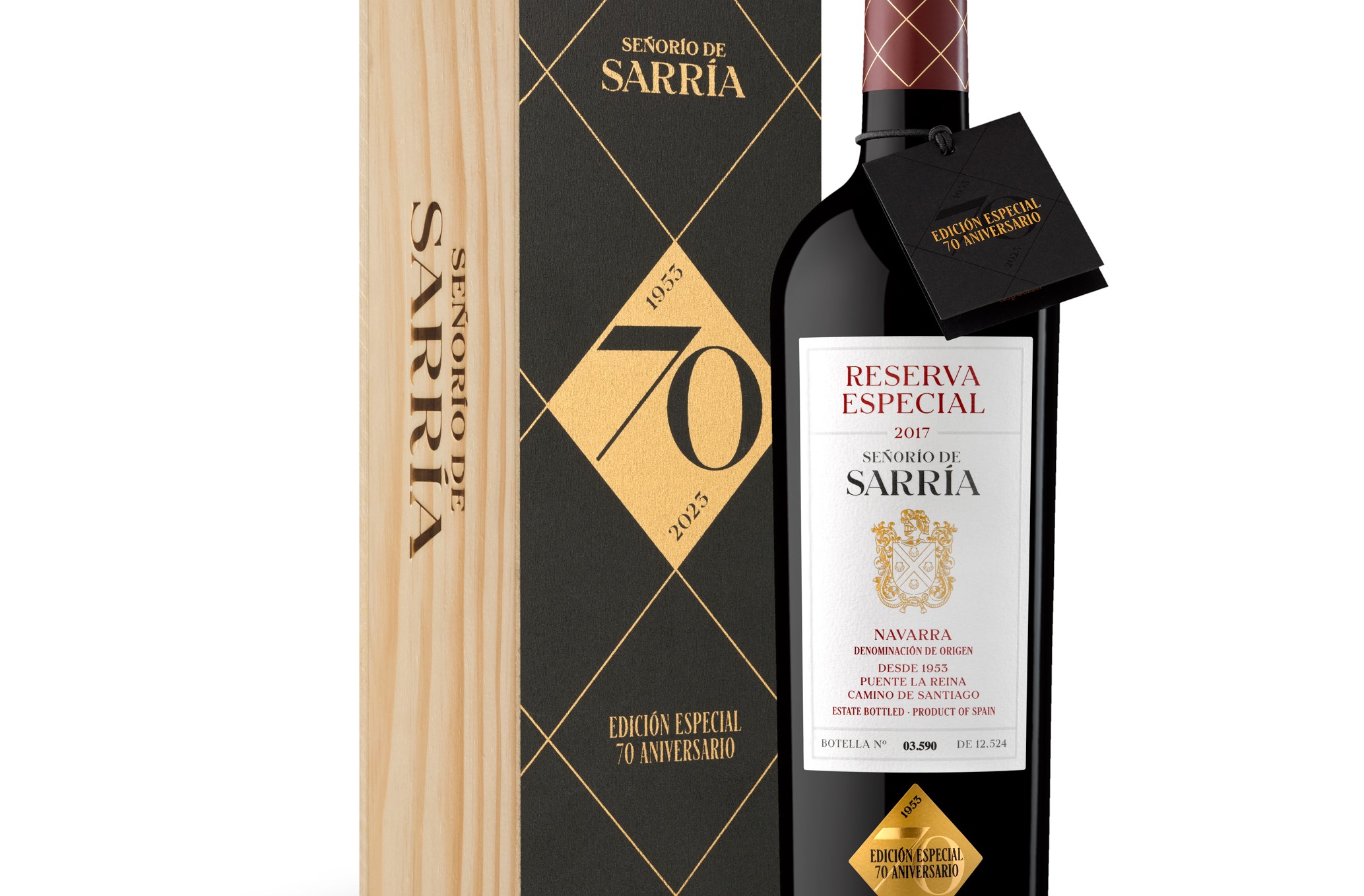 Señorío de Sarría lanza una edición limitada 70 Aniversario de su vino más icónico, Señorío de Sarría Reserva Especial